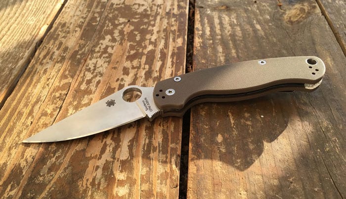 couteau de poche Spyderco paramilitary 2